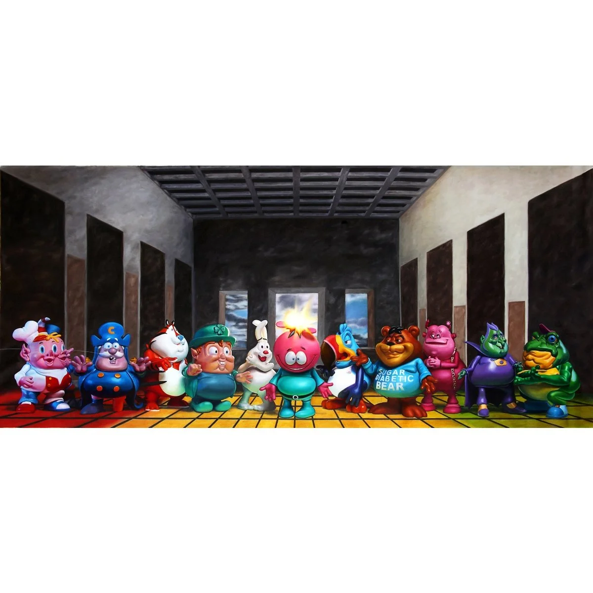 Artwork “Cereal killers set” from Ron English - Dope! Gallery